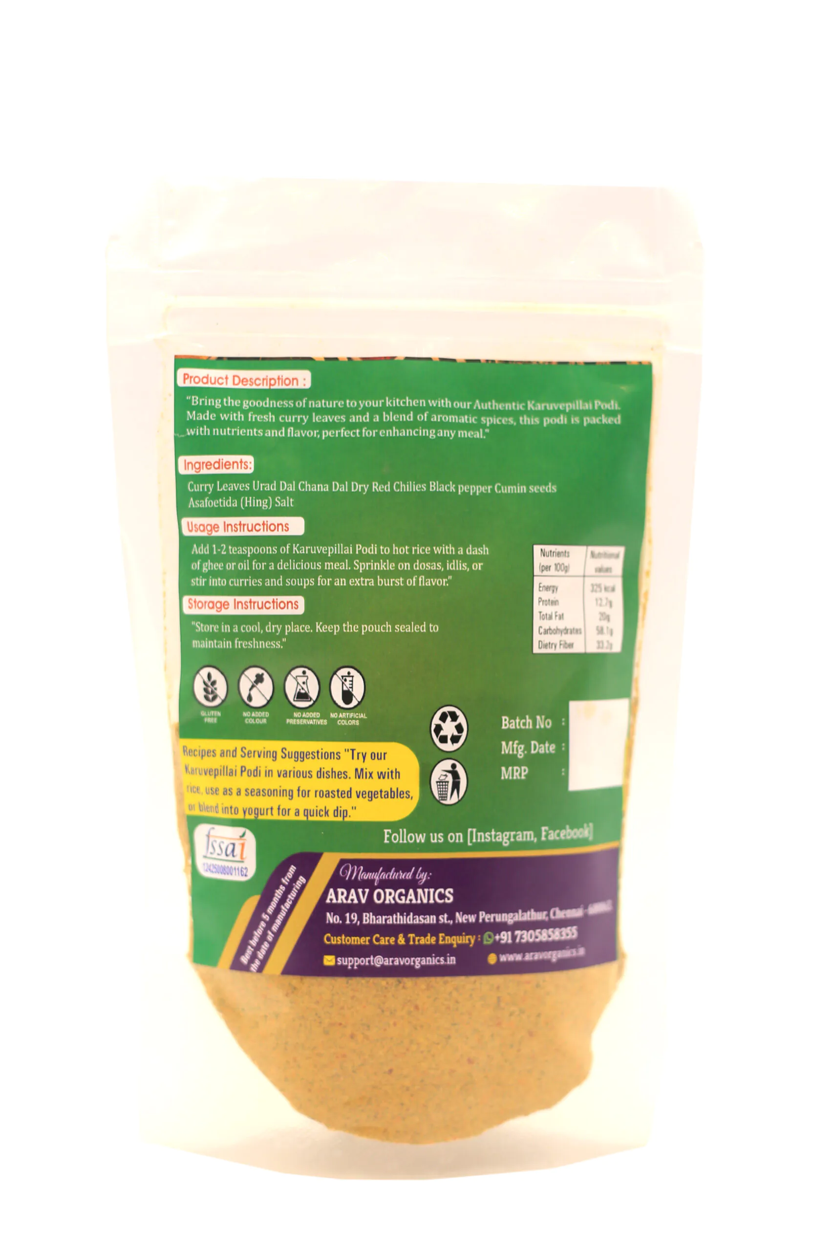 Karuvepillai Podi - Image 2