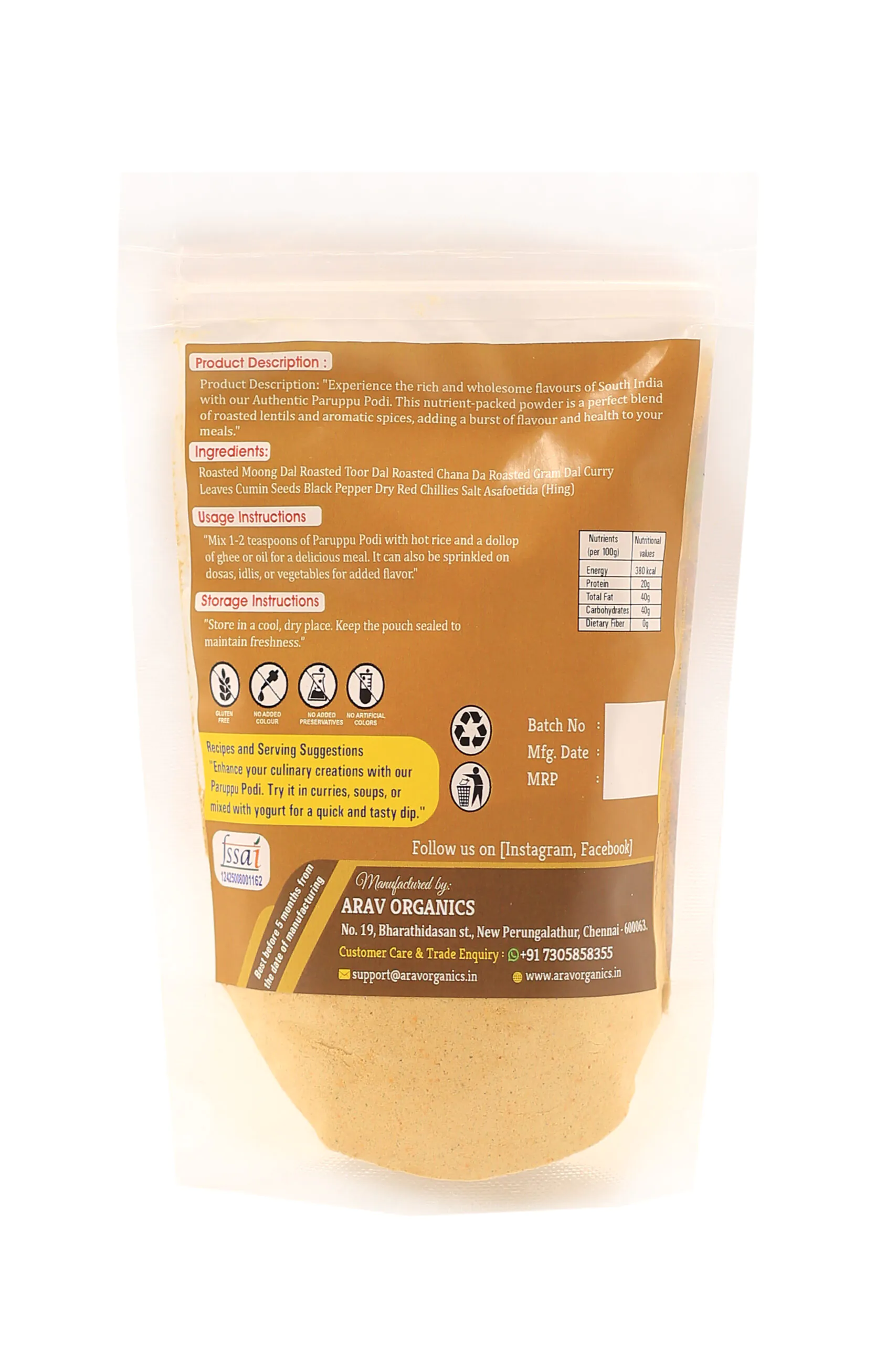 Parupu Podi(Dal) - Image 2