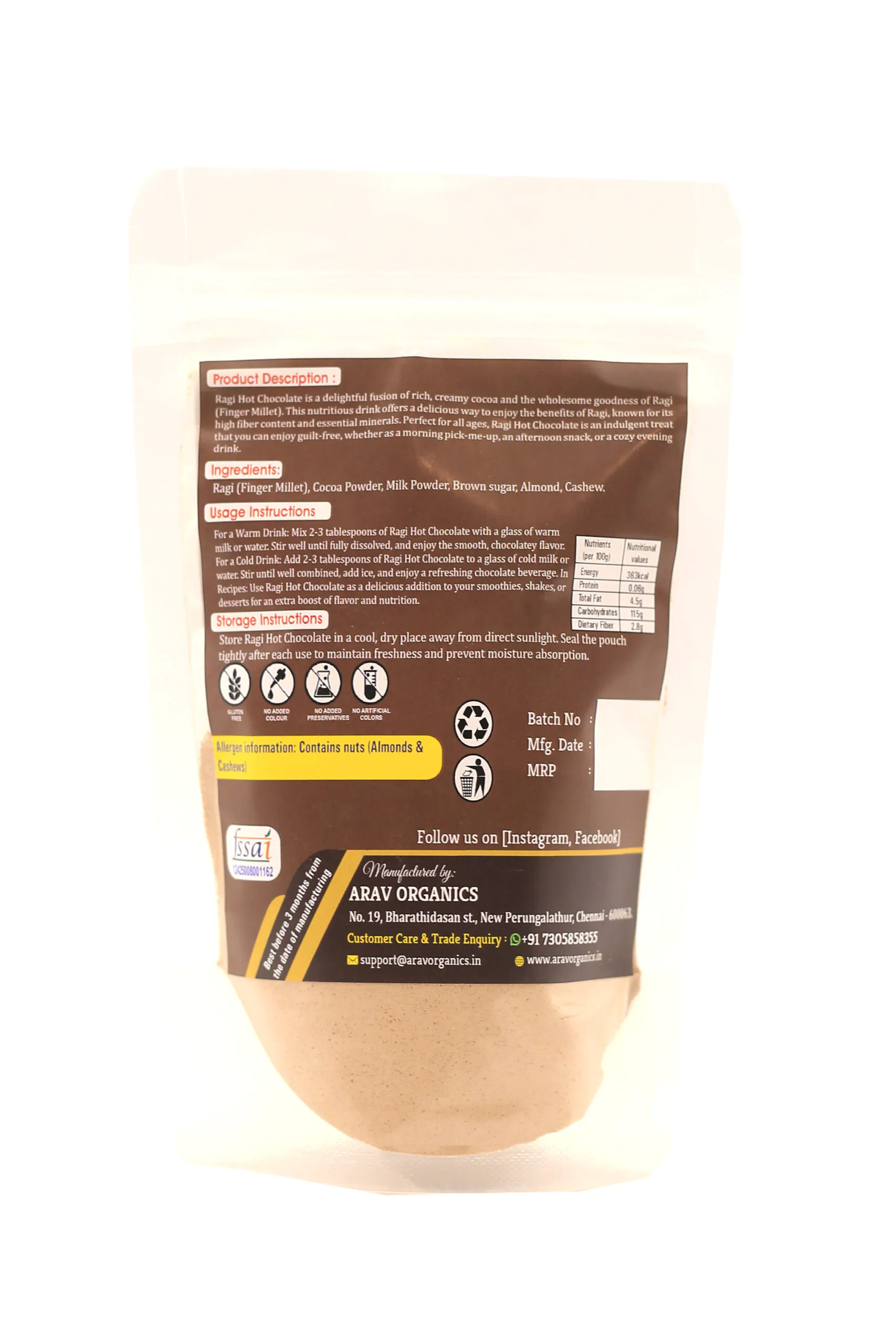 Ragi Hot Chocolate - Image 2