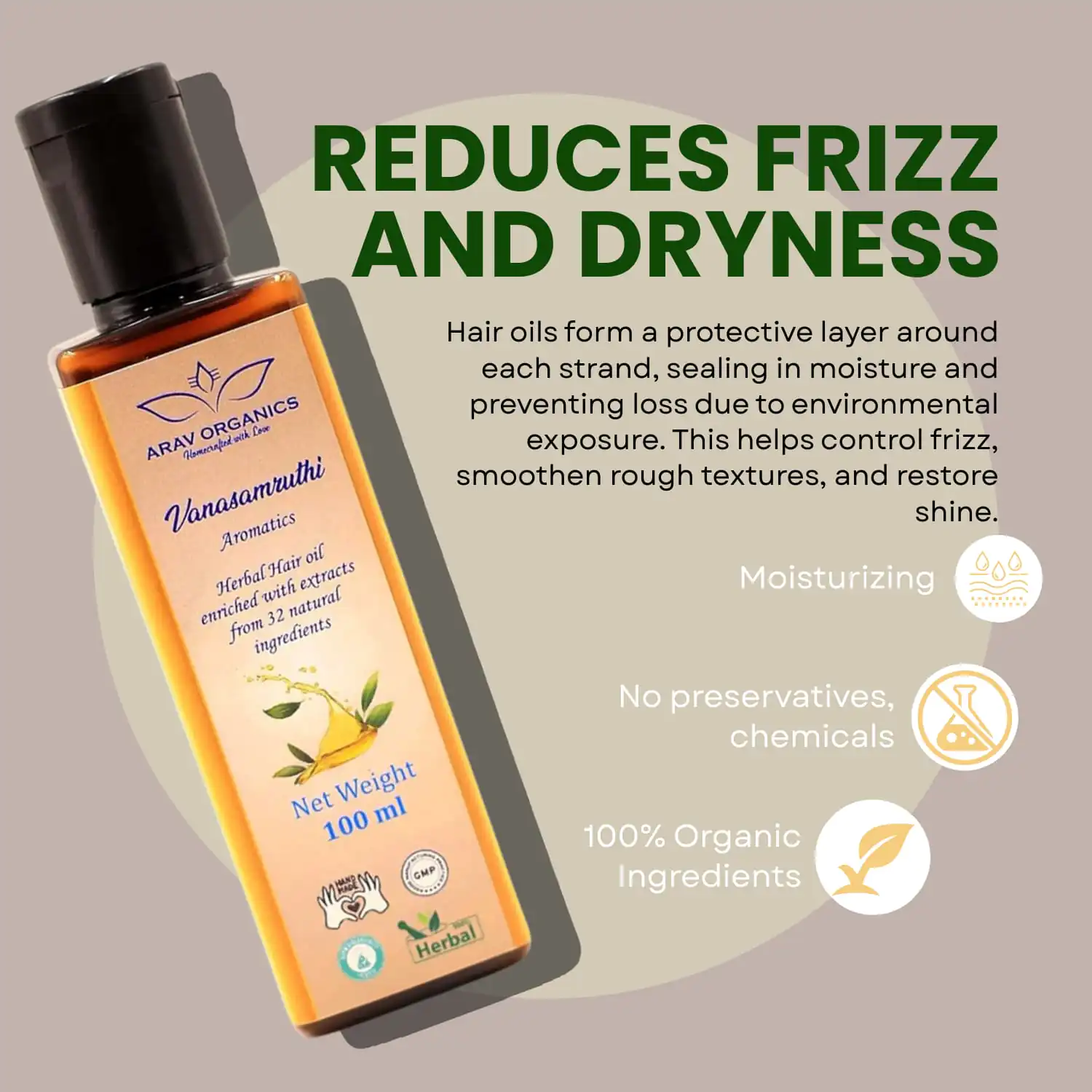 Vanasamruthi Herbal Hair Oil - Image 5