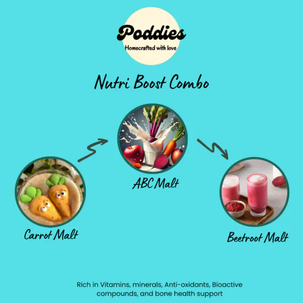 Nutri Boost Combo 2 - Healthy Malt Selection (ABC Malt, Carrot Malt, Beetroot Malt)